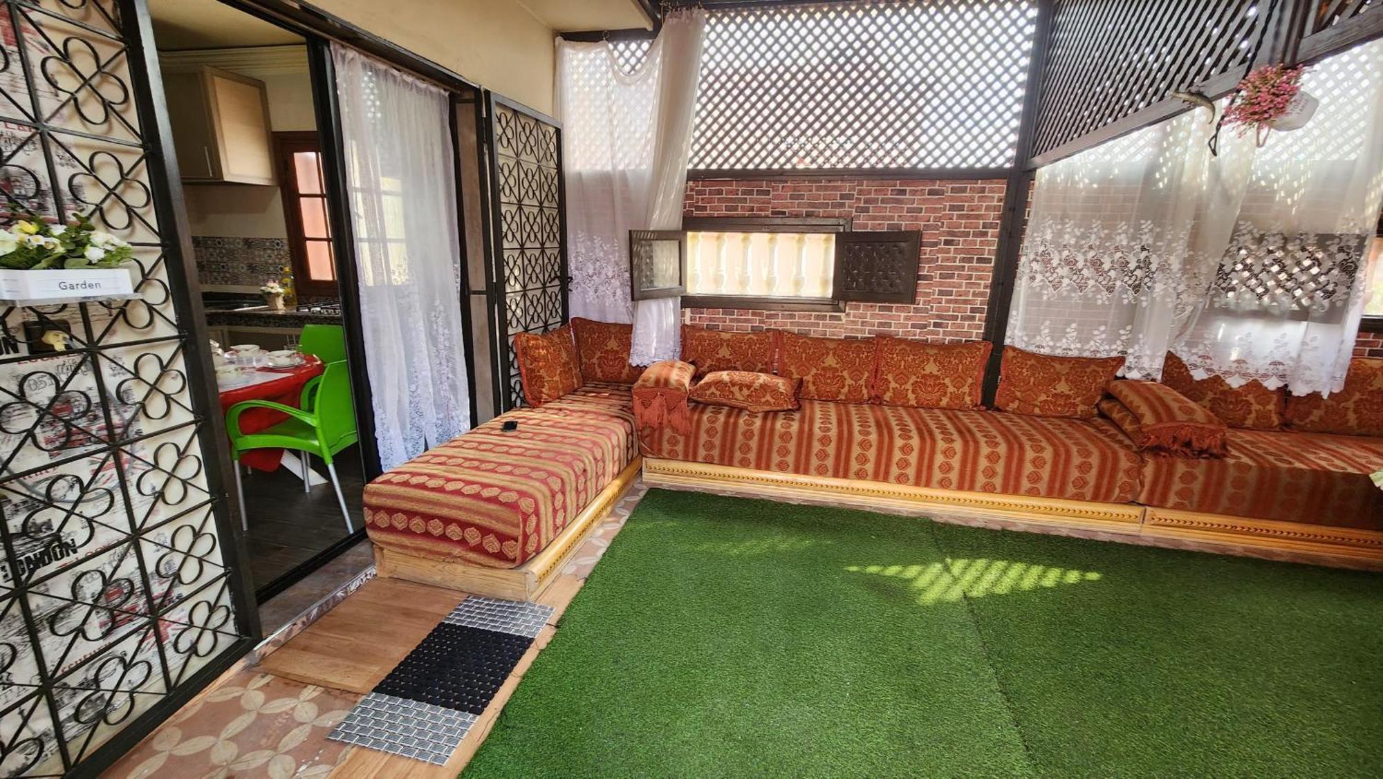 Appartement Riad 5Min A Pied De L'Aeroport Marrakesh Buitenkant foto