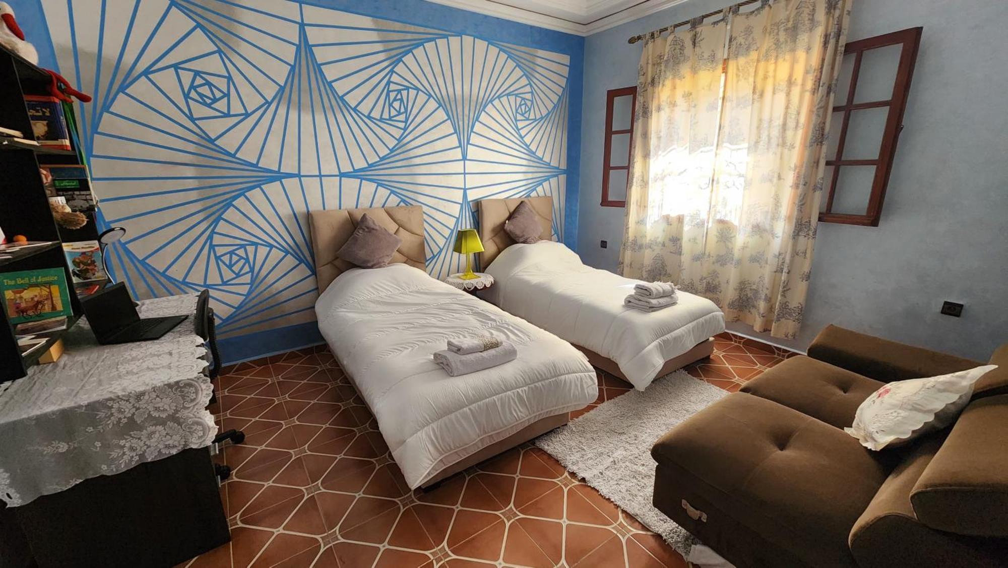 Appartement Riad 5Min A Pied De L'Aeroport Marrakesh Buitenkant foto